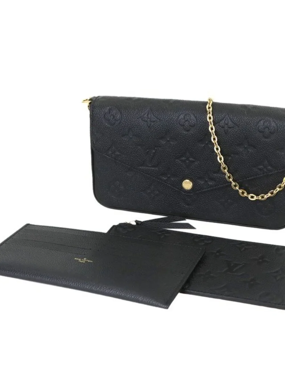 Louis Vuitton Monogram Empreinte Pochette Felicie Chain Wallet Leather - Picture 2 of 10